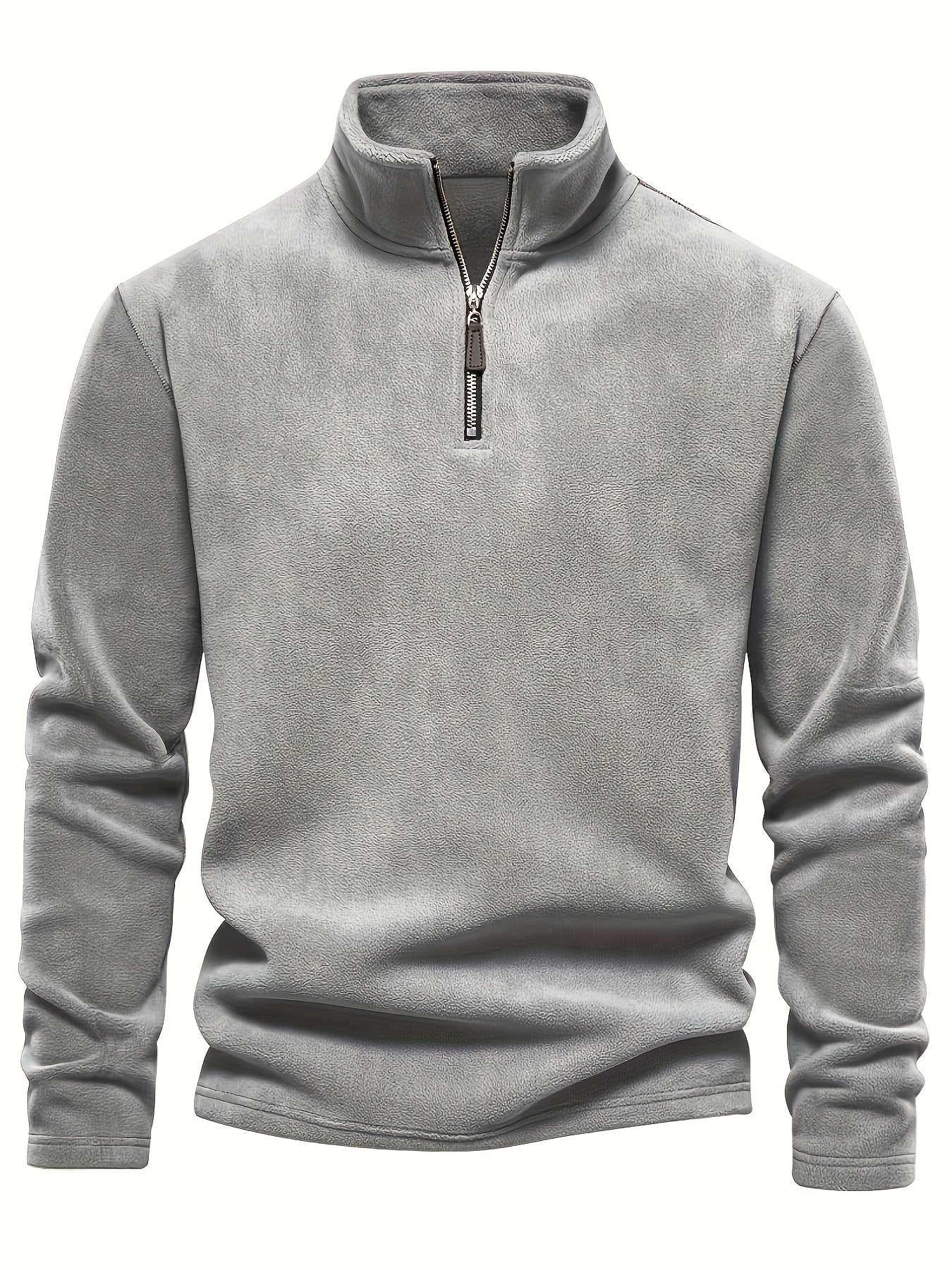 Men'S Flannel Henley Shirts for Autumn And, Featuring a Stand Collar And Half-Zip Long Sleeves, Classic And Stylish for Outdoor Wear, Plus Size, Plus Size Shirts For Men, Plus Size Shirts For Men Plus Size, Plus Size Shirts F