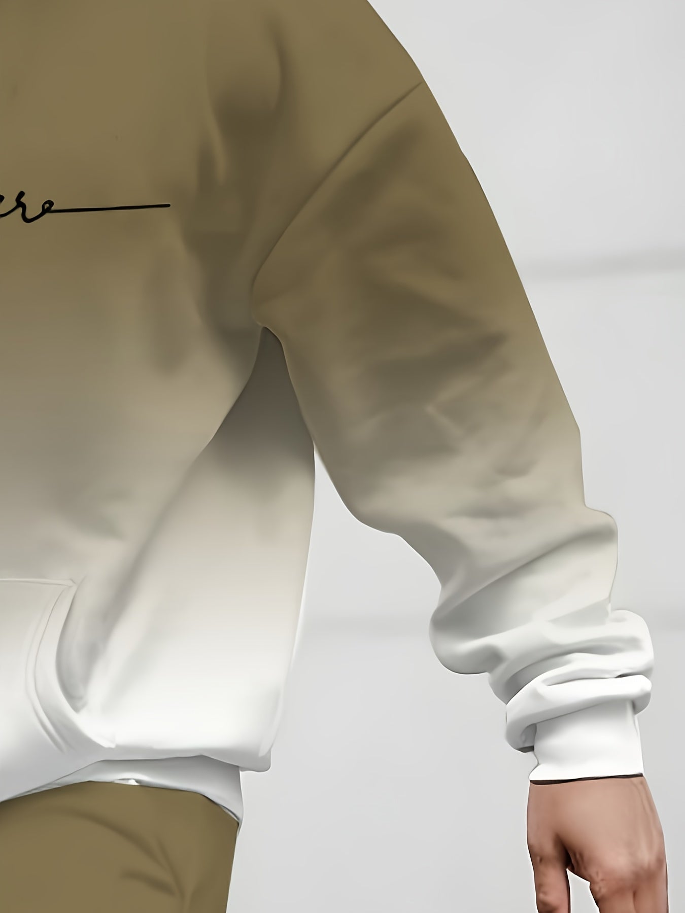 Men'S Plus Size Casual Athletic Hoodie & Sweatpants Set - Polyester Knit, Slight Stretch, Regular Fit, All-Over Print, Comfortable Home Wear, Casual Wear|Hooded Sweatshirt|Stretchy Fabric, PLUS SIZE