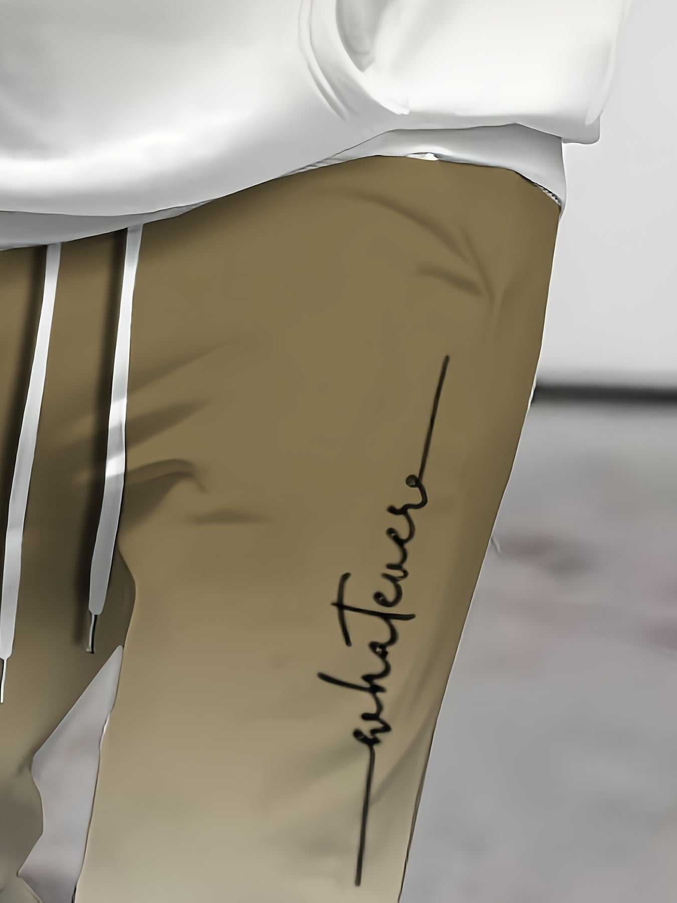 Men'S Plus Size Casual Athletic Hoodie & Sweatpants Set - Polyester Knit, Slight Stretch, Regular Fit, All-Over Print, Comfortable Home Wear, Casual Wear|Hooded Sweatshirt|Stretchy Fabric, PLUS SIZE