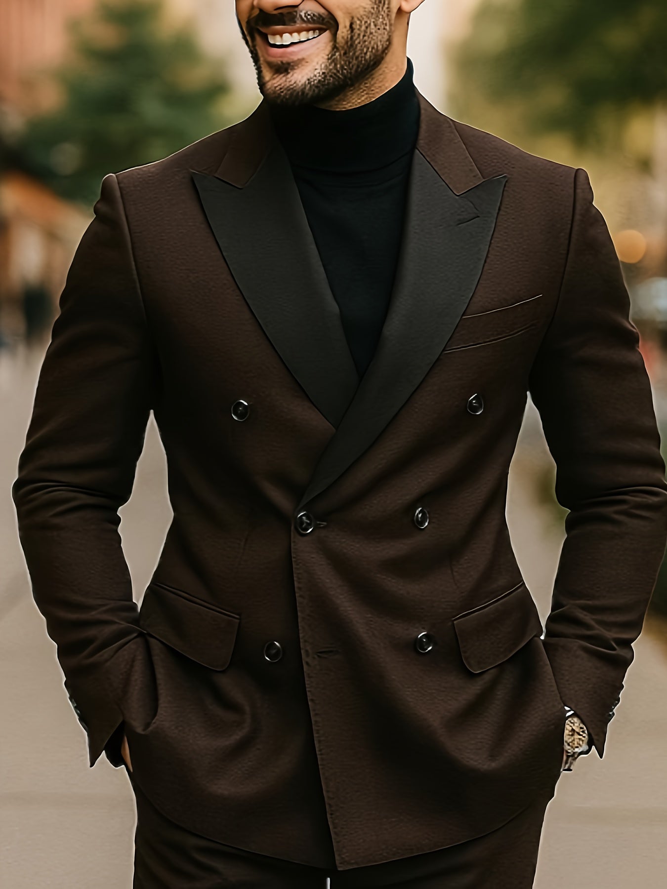 Plus Size Brown 2pcs Double Breasted Tuxedo Men | Formal Wedding Suit | Classic Gift for Him, PLUS SIZE, Big And Tall Men Blazer, Big And Tall Men Suits, Blazer, Mens Blazer, Mens Suit, Sacos Para Hombres Elegantes, Trajes Pa
