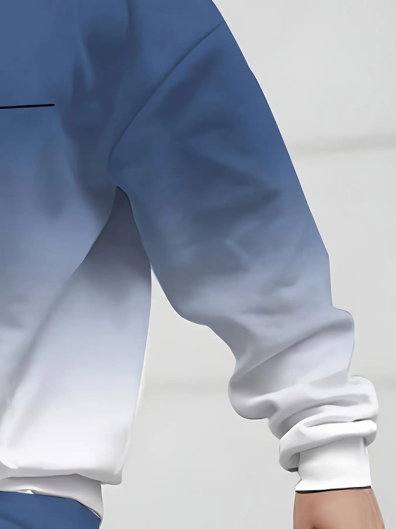 Men'S Plus Size Casual Athletic Hoodie & Sweatpants Set - Polyester Knit, Slight Stretch, Regular Fit, All-Over Print, Comfortable Home Wear, Casual Wear|Hooded Sweatshirt|Stretchy Fabric, PLUS SIZE