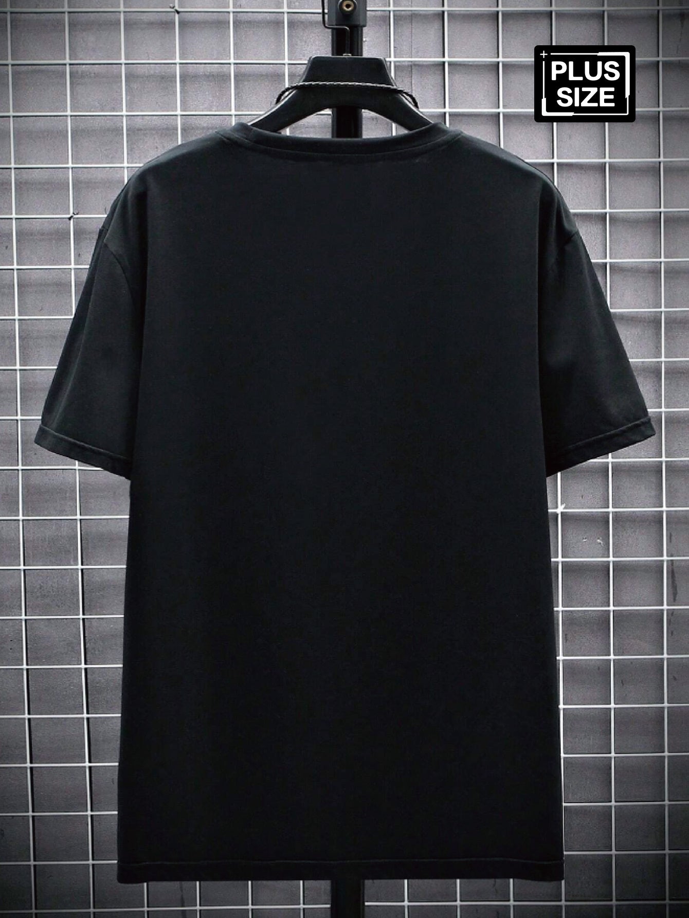 Men's Plus Size Short Sleeve T-Shirt - Premium Milk Silky Fabric, Bold Letter Graphic Print, Crew Neck Casual Summer Tee, Machine Washable & Dry Cleanable, PLUS SIZE