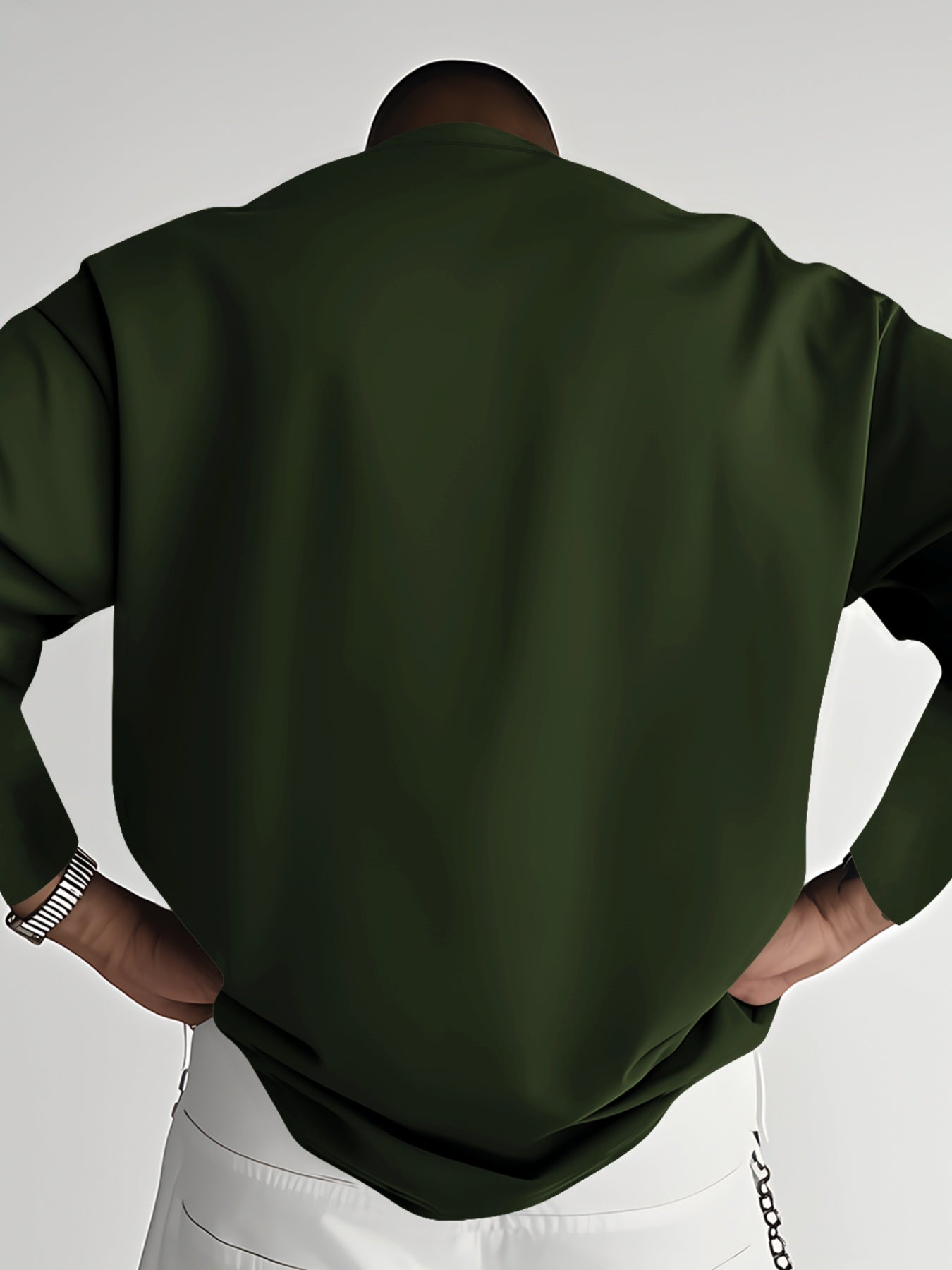 Men's Plus Size Christian Faith T-Shirt - Inspirational "GOD IS GOOD ALL THE TIME" & Cross Print, Breathable Long Sleeve Round Neck Casual Shirt for Church, Casual Attire, Spring/Fall Layering (Adults & Teens) - Comfortable R