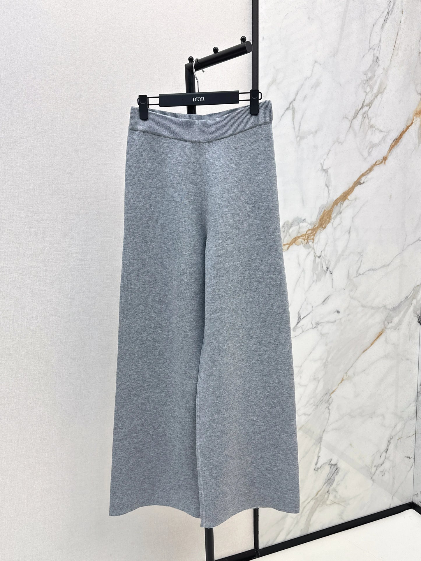 High Quality Spring And Autumn Women's Reversible Set Zipper Casual Xashmere Wool Jacket Fashion Loose Wide Leg Pants JQ089