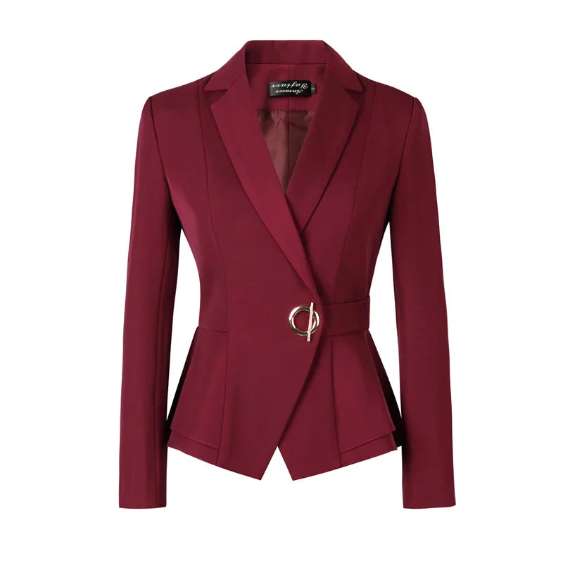 High Quality Winter Suit For Women Pant Sets Formal Long Sleeve Slim Blazer and Trousers Office Ladies Work Wear