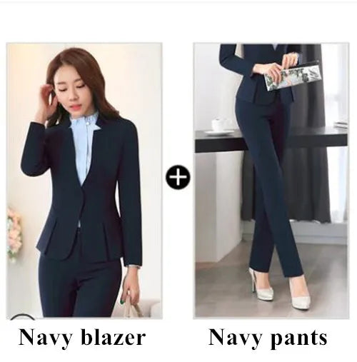 Fashion Business Women Interview Pants Suit