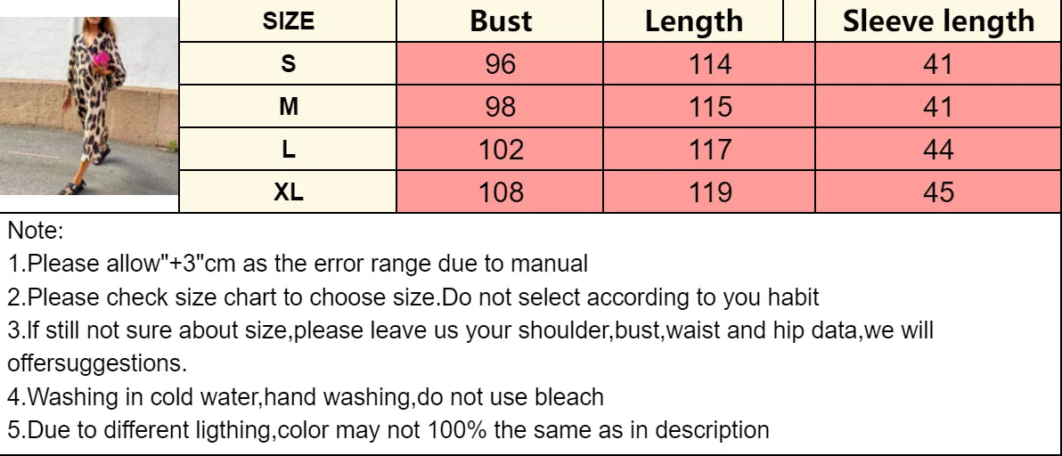 Women Dress New Spring and Summer Fashion V-neck Loose Lantern Sleeve Leopard Print Midi Dresses For Women Robe Femme Streetwear