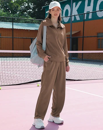 Two Piece Sets for Women 2024 Casual Tracksuit Sweatshirt Skorts Matching Set Lounge Tennis Jogger Sweat Suit