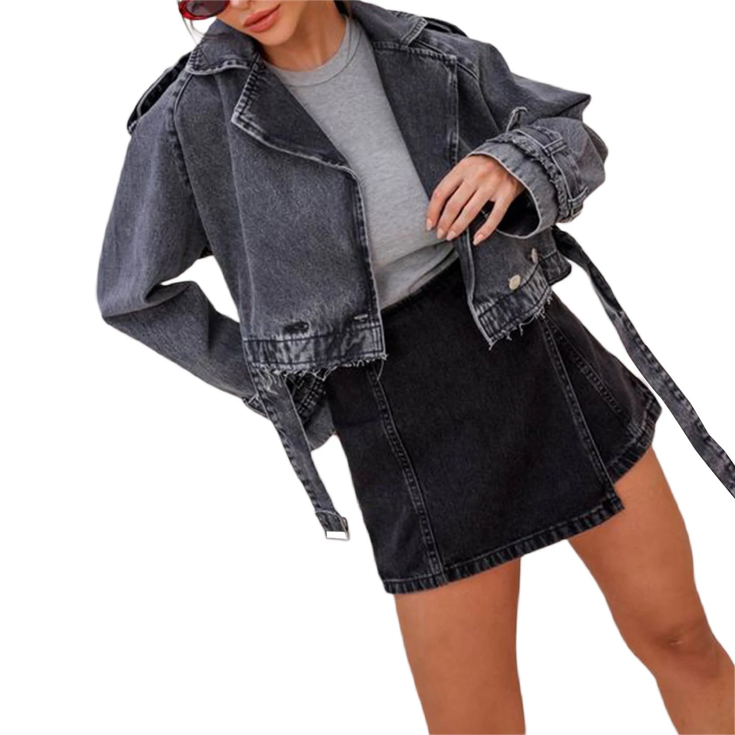 Stylish Women s Denim Jacket for Autumn Fashionistas with a Flawless Fall Look