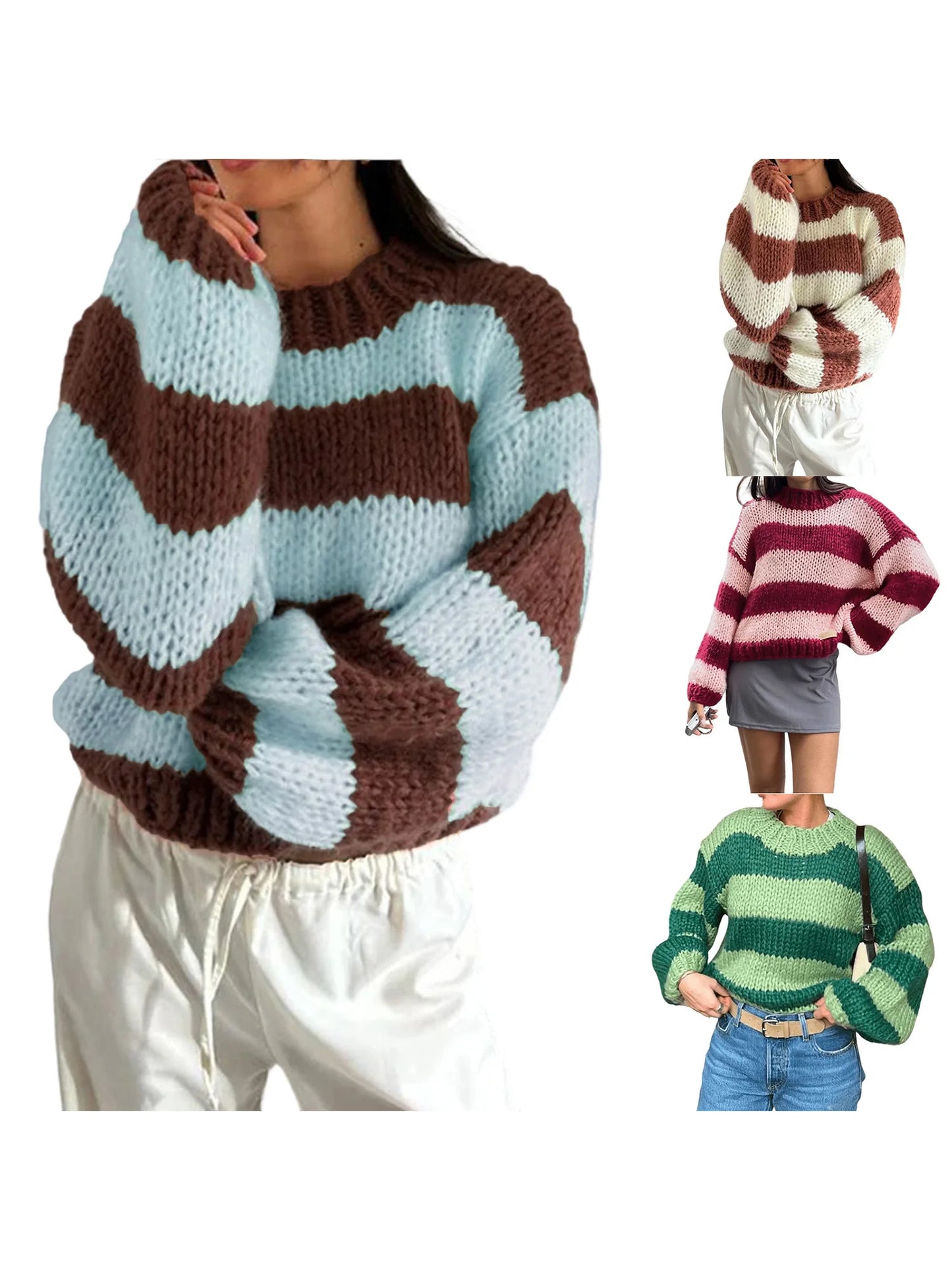 Women s Cozy Cable Knit Pullover Sweater with Turtleneck and Ribbed Trim for Fall Winter Fashion Style