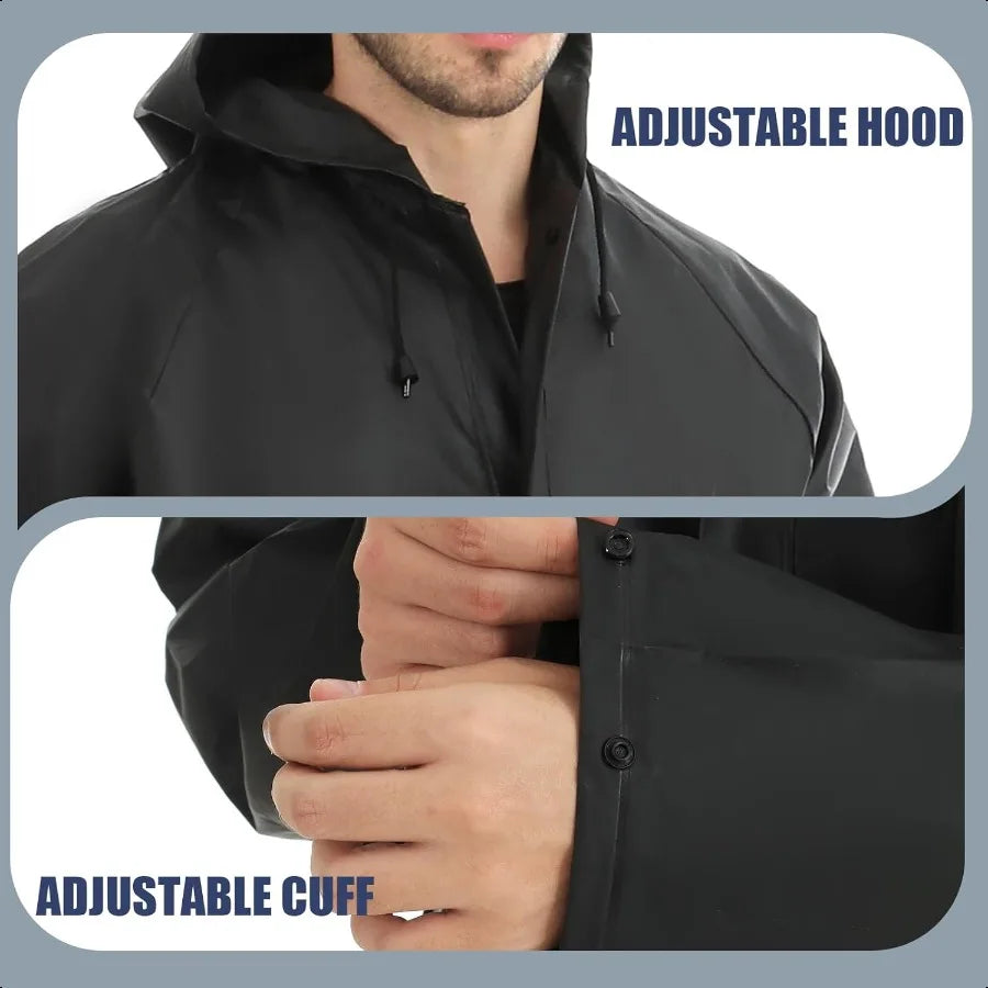 UltraLite Rain Suit for Men Women Durable Protective Rainwear Waterproof Rain Coat Rain Gear for Farming Hiking