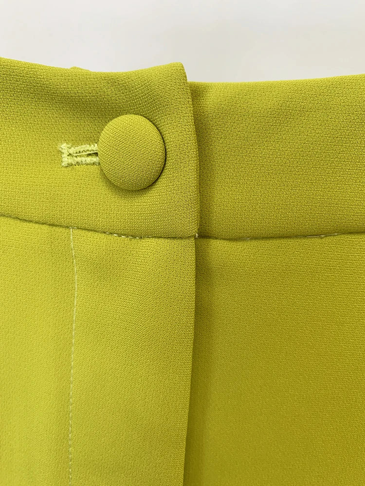 HIGH QUALITY Newest Fashion 2026 Designer Runway Suit Set Women's Belted Blazer Jacket Wide Leg Pleated Pants Set Two pieces