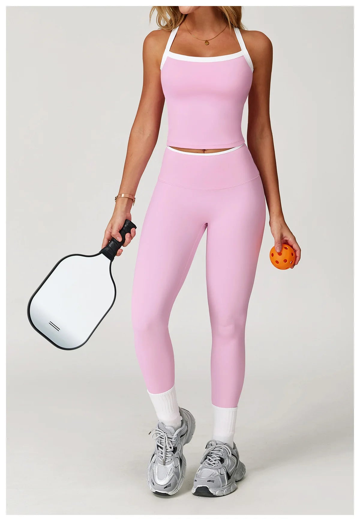 Women Tracksuit 2PCS Yoga Set Nude Feeling Workout Sets Gym Clothes Push Up Fitness Running Sportwear Sport Bra Leggings Suit