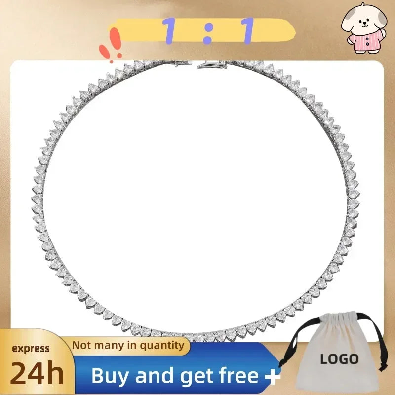 Fashionable Light Luxury Long Necklace, Female Personality, Diamond Arrangement, Niche Design