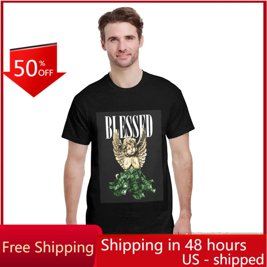 Custom T-Shirt (Text Name or Picture), Retro Pure Cotton Washed Short Sleeved LooseT-shirtt for Home ,Travel Men Women Tee Shirt