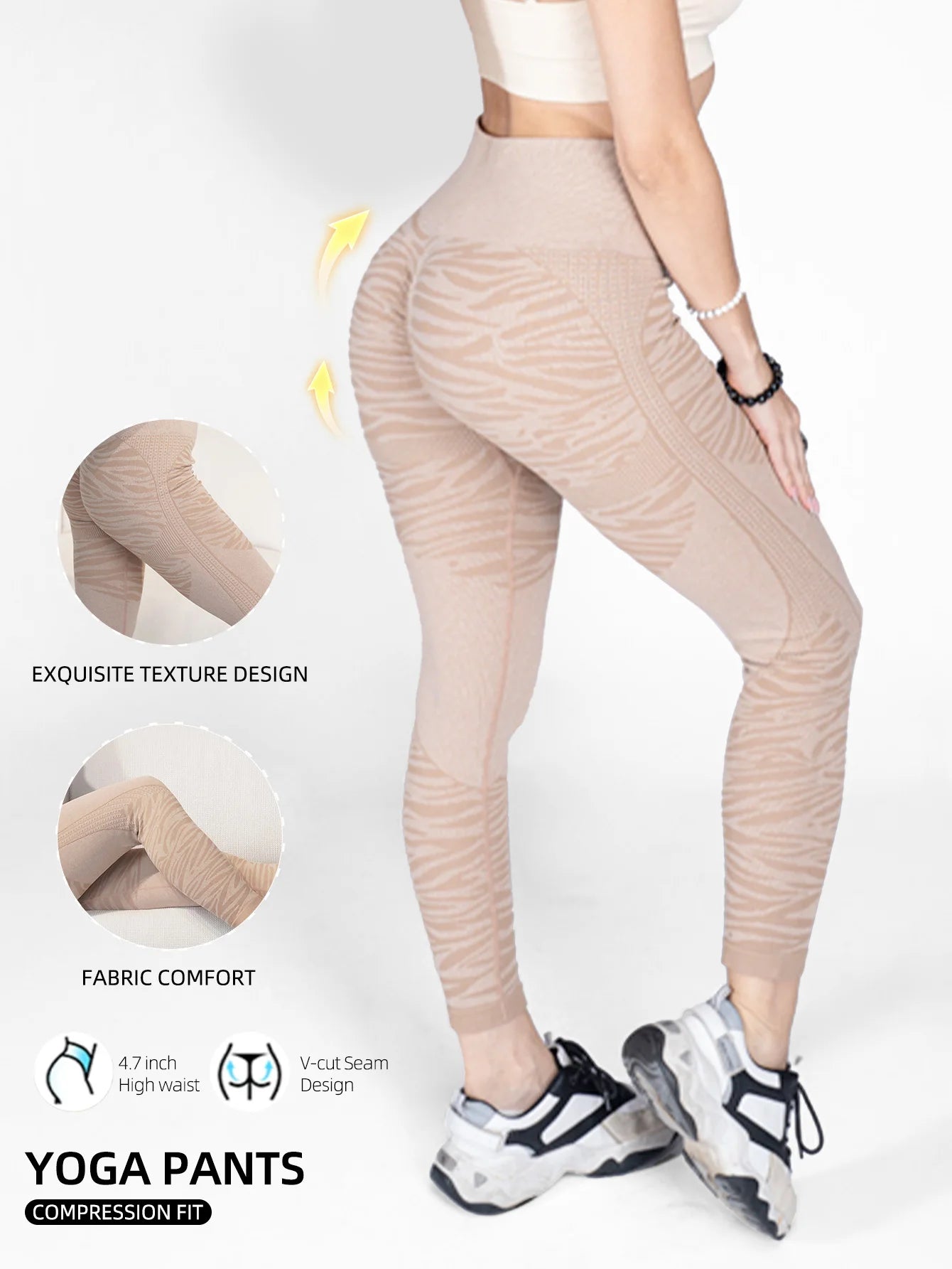 High Waisted Yoga Pants for Women - Tummy Control Workout Leggings with Pockets,4-Way Stretch Squat Proof Fabric |,Moisture Wick