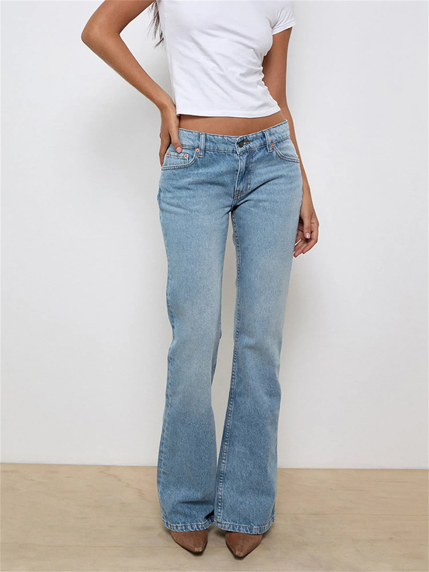 Women s Skinny Jeans High Waist Stretch Denim Pants with Distressed Details and Frayed Hem for Casual Chic Style