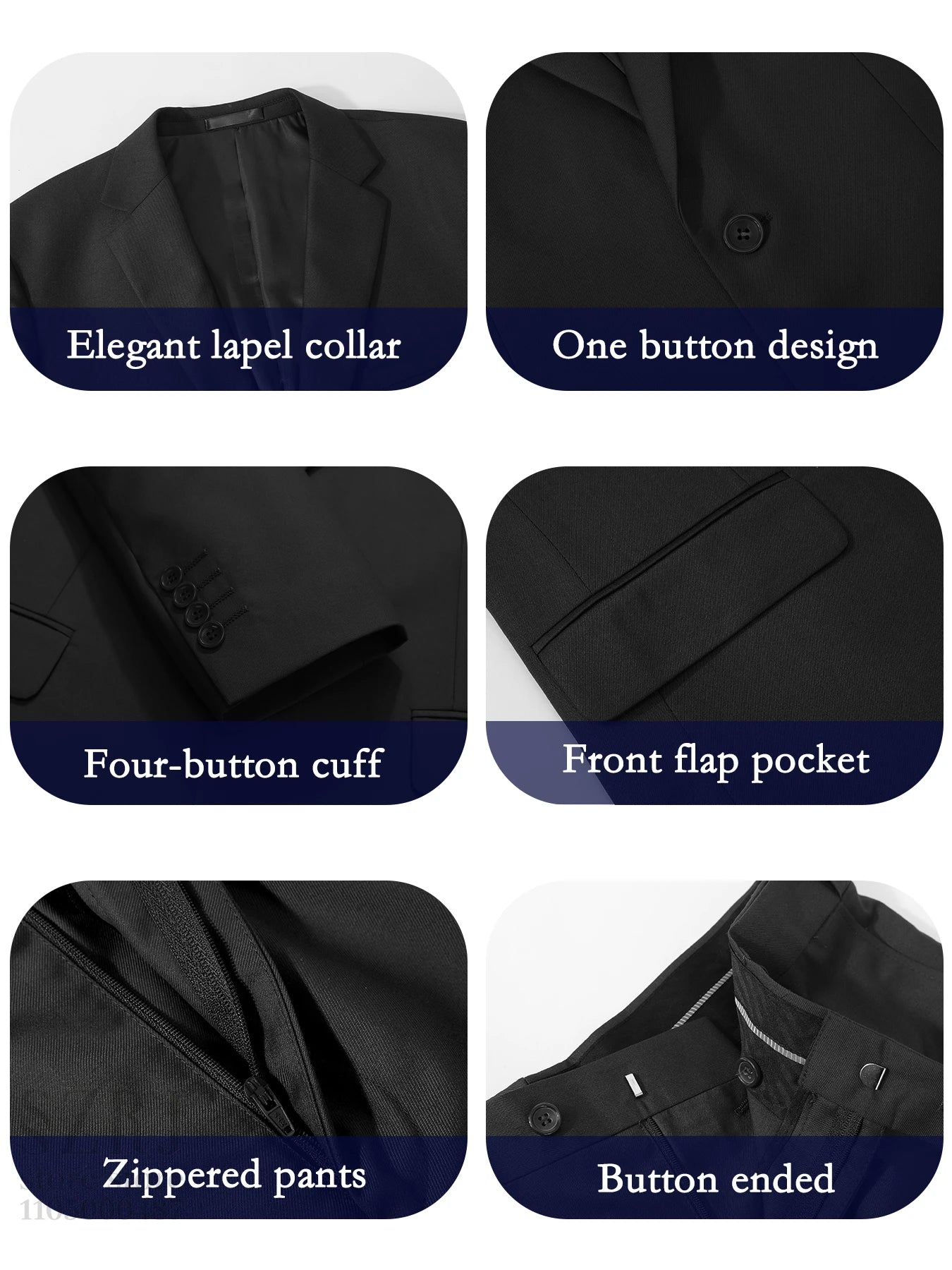 4pcs Classic Business Suit: Blazer, Vest, Pants, Pocket Square - Quality, Comfort, Stylish Lapel | Weddings/Parties/Business