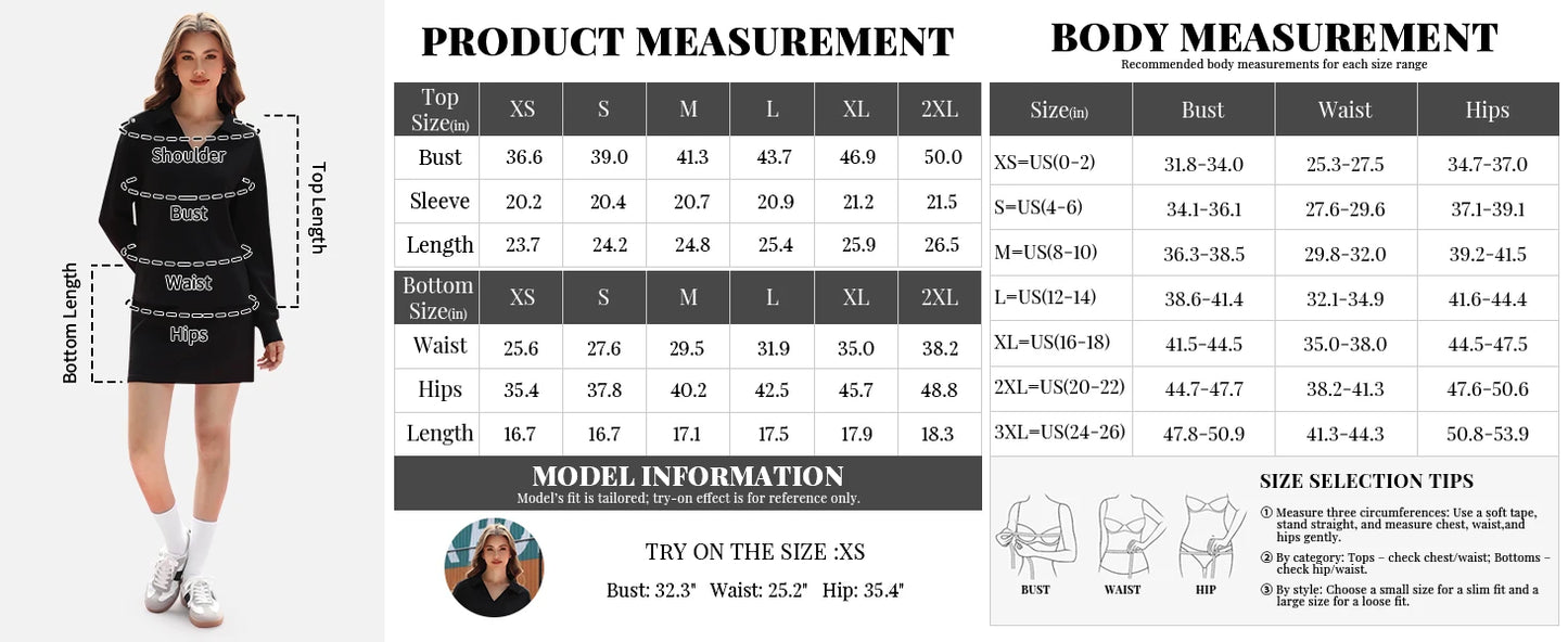 Two Piece Sets for Women 2024 Casual Tracksuit Sweatshirt Skorts Matching Set Lounge Tennis Jogger Sweat Suit