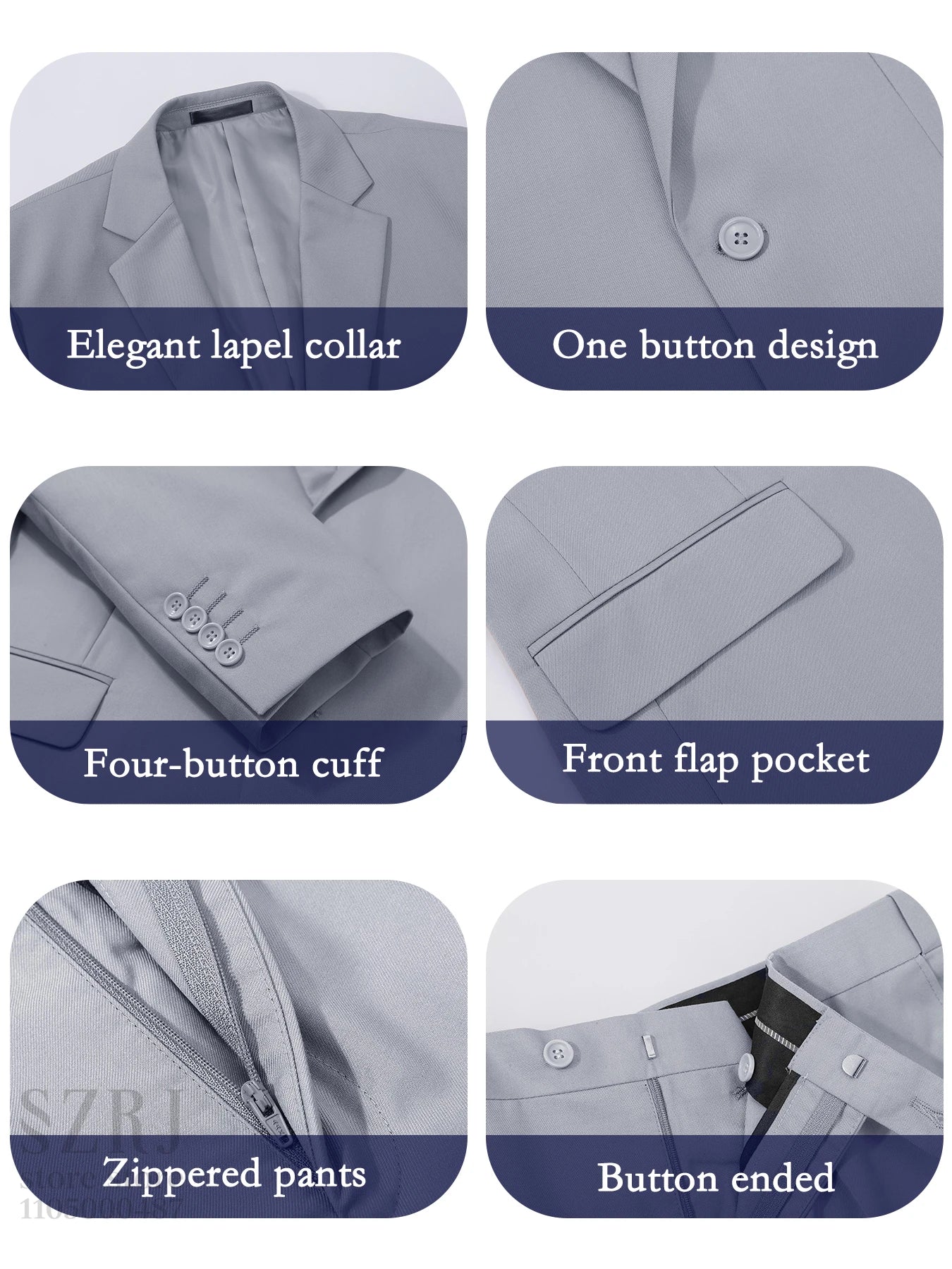 4pcs Classic Business Suit: Blazer, Vest, Pants, Pocket Square - Quality, Comfort, Stylish Lapel | Weddings/Parties/Business
