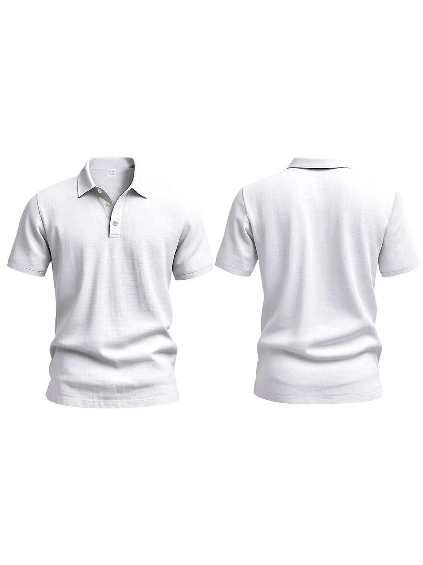 Men s Casual Short Sleeve Linen Shirt with Lapel Collar and Button Detail - Lightweight Summer Top for a Stylish Look