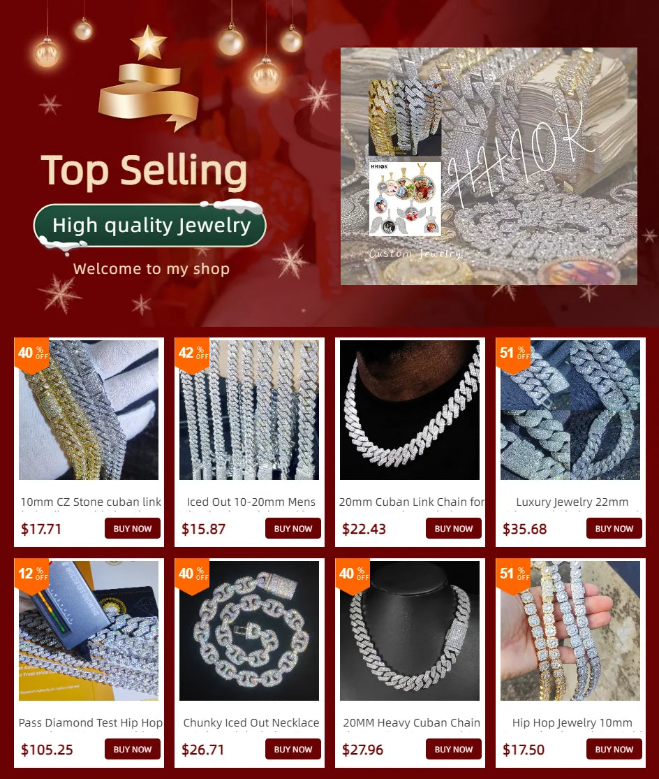 2026 Men's Jewelry 18Mm Wide Iced Out Thick Cuban Chain Brass Cubic Zirconia Gold-Plated Silver Plated Bracelet