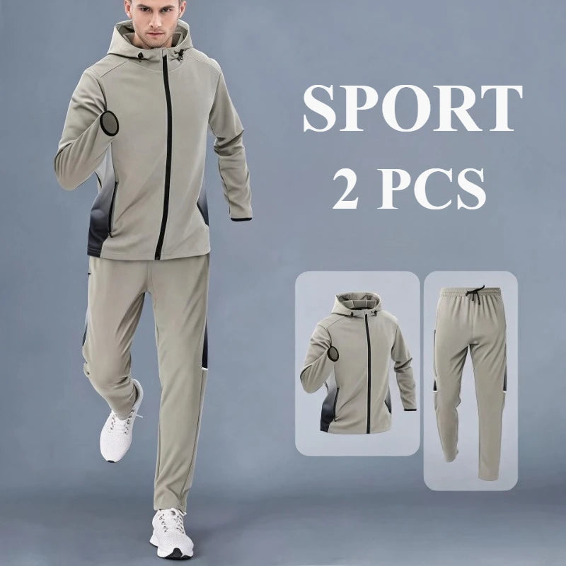 2026 Workout Men Quick Dry Running Sets Breathable Tracksuit Style Training Apparel for Plus Size Men Outdoor Sports Activities