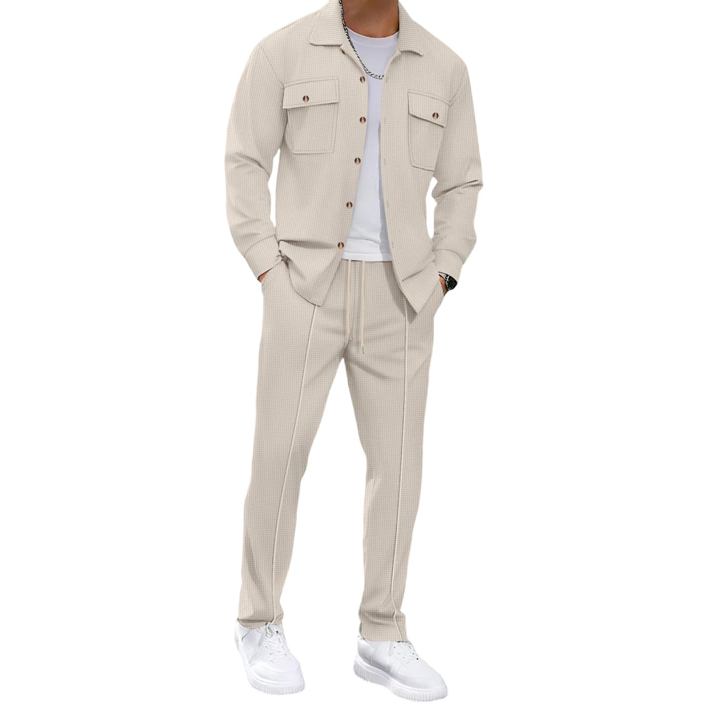 Men s 2-Piece Suit  Fit Blazer with Matching Trousers Formal Business Attire for Fall Events and Occasions