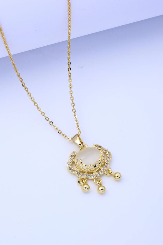 【Titanium Steel】Longevity lock auspicious cloud Ruyi light luxury design versatile Korean style ins niche design live broadc