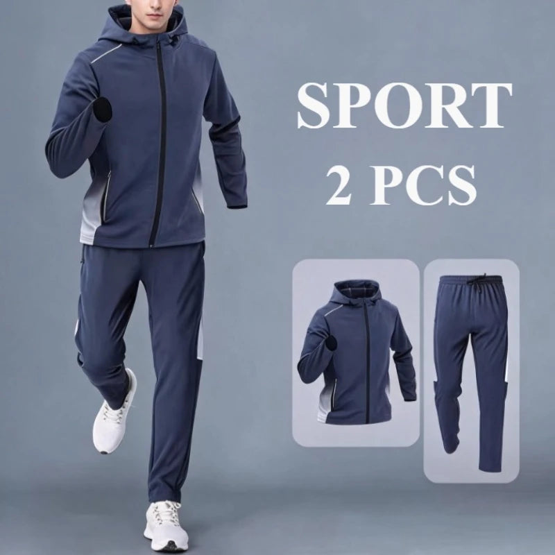 2026 Workout Men Quick Dry Running Sets Breathable Tracksuit Style Training Apparel for Plus Size Men Outdoor Sports Activities