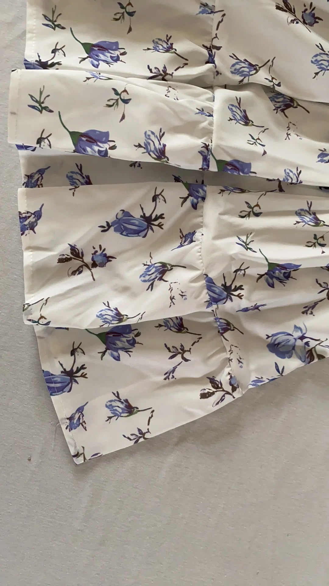 Women Floral Print Mini Dress High Waist A-Line Summer Autumn Long Sleeve V Neck Dresses Vintage Beach Vacation Casual Vestidos