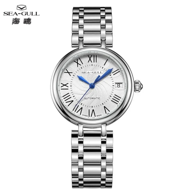 Seagull Reloj Fashion White Diamond Ladies Watch Top Brand Luxury Wrist Watch Simple Women Dress Watch Relogios Feminino 417L