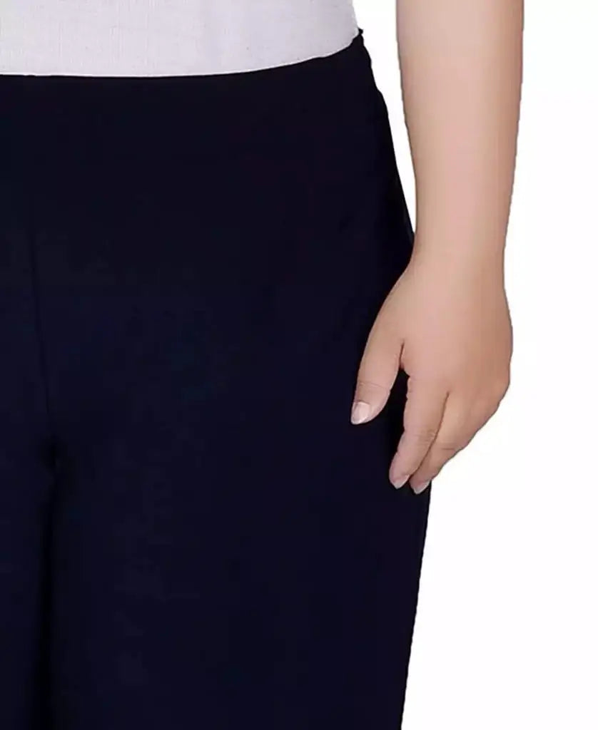NY Collection | Plus Size Pull-On Wide-Leg Pants