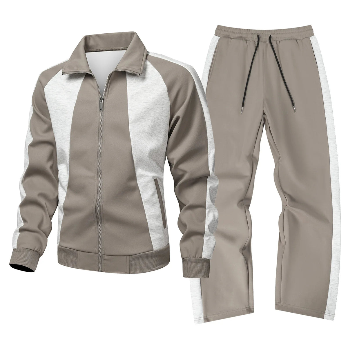 Men's Sportswear Set for Autumn 2026 Sports Jacket + Sports Pants Jogging Stylish Sports Suit Running Tracksuit 2 Piece Set