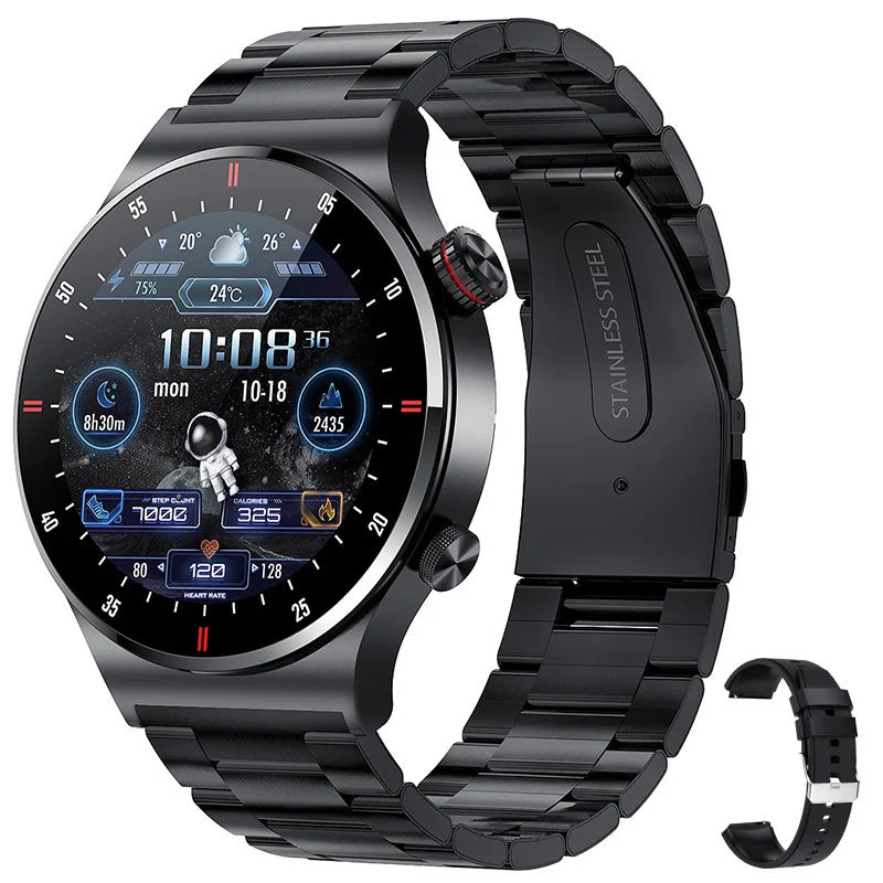2024 NEW ECG+PPG Business Smart Watch Men Bluetooth Call Health Sleep Monitoring Multiple Sports Mode Waterproof Smartwatch