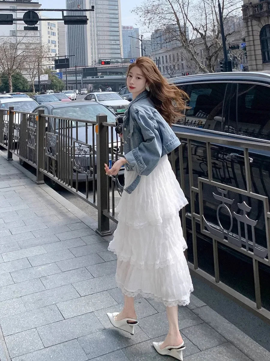 Summer  Long Vintage Casual Ruffles Elegant Maxi Strap Camis Silky Beach Lace Elegant Party Dress Vestidos Sexy Women