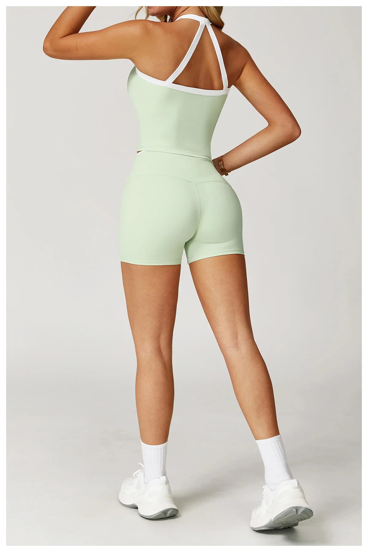 Women Tracksuit 2PCS Yoga Set Nude Feeling Workout Sets Gym Clothes Push Up Fitness Running Sportwear Sport Bra Leggings Suit