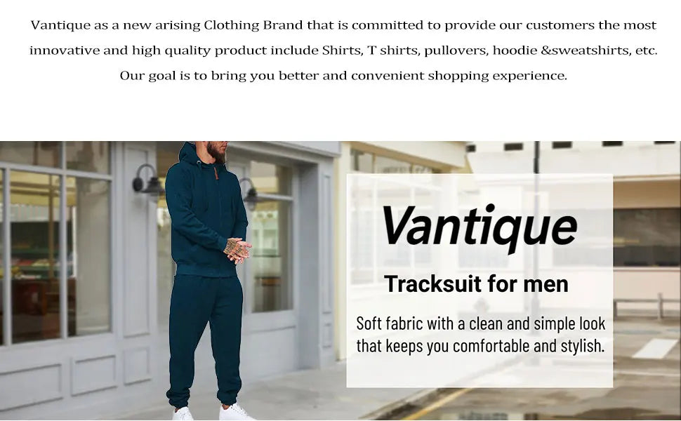 Sweat suits men Tracksuits 2 Piece sets Athletic Jogging suits Hoodie Casual Long Sleeve Zipper Outfits for men