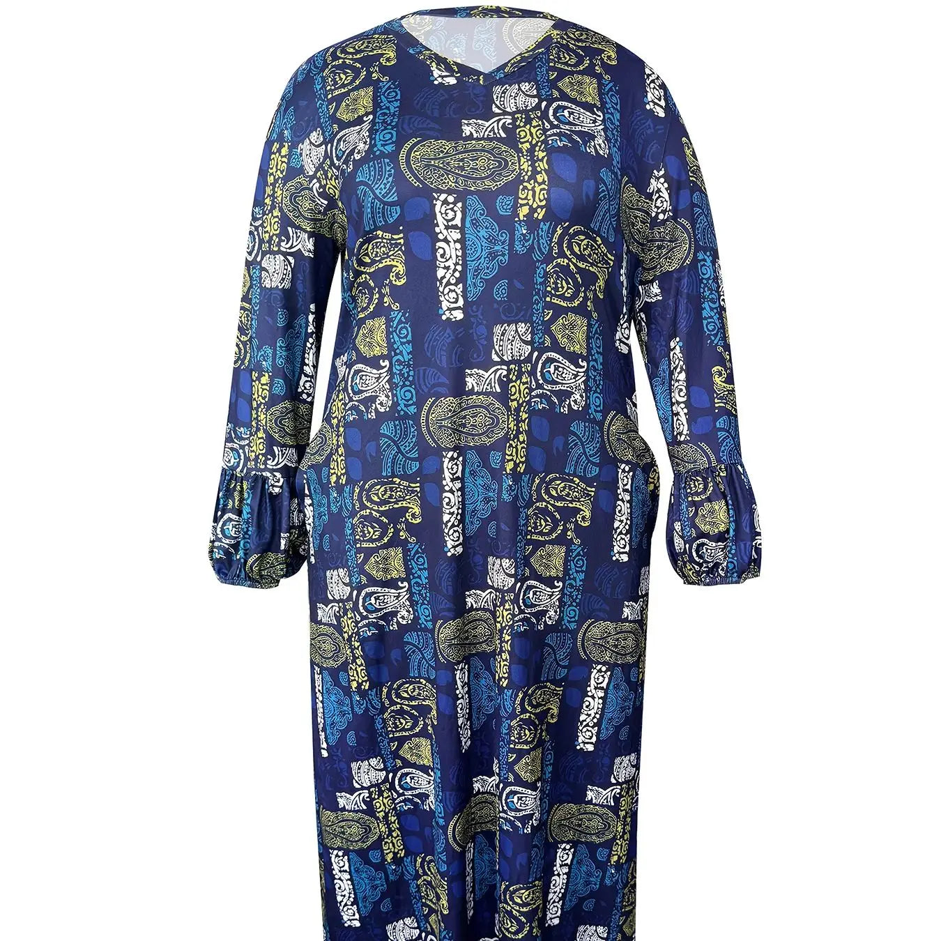 Plus size V-neck dress