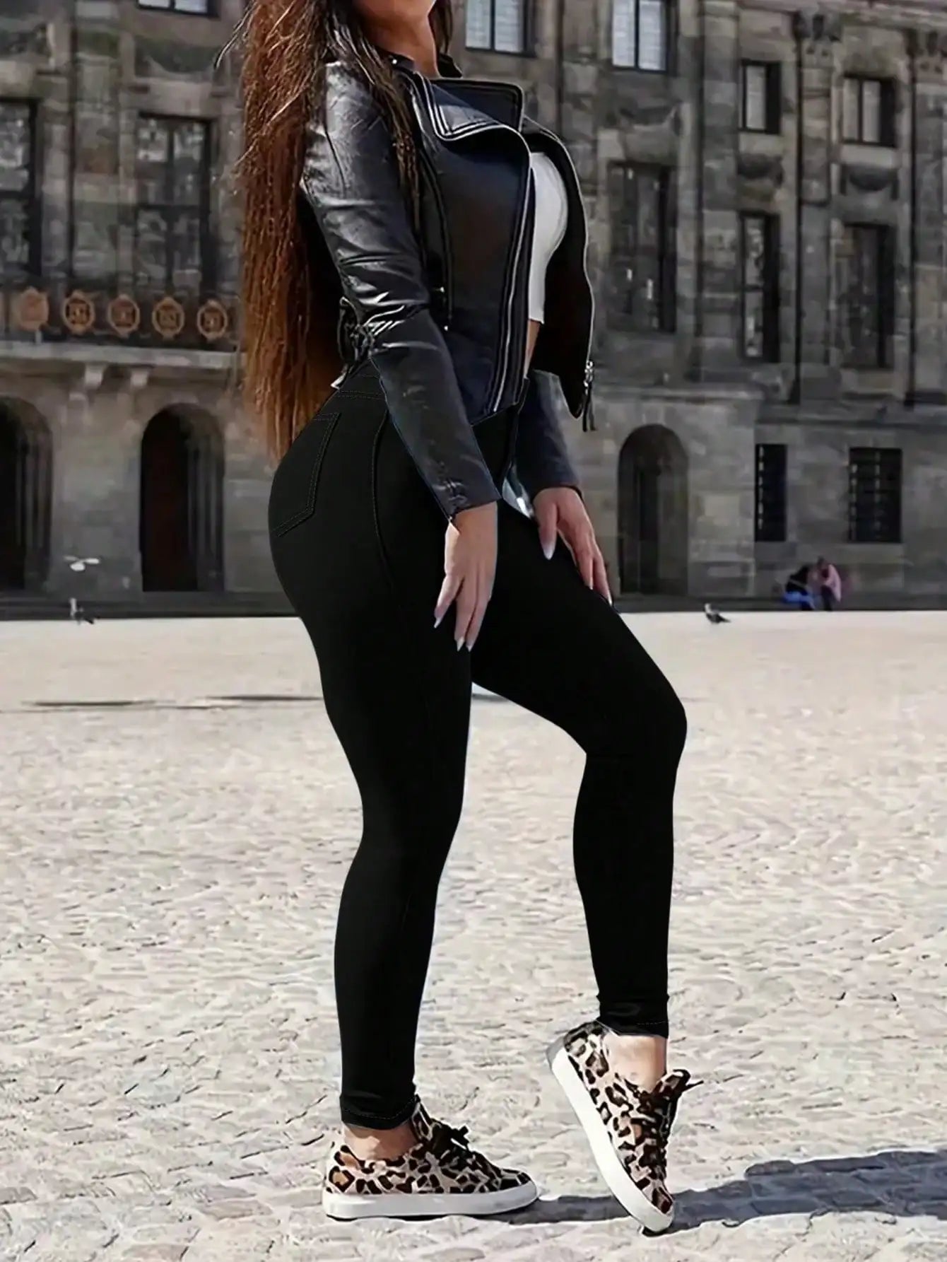 Jeans for Women High Waisted Skinny Stretchy Denim Long Pants Butt Lifting Jeans Boyfriend Trendy Pockets