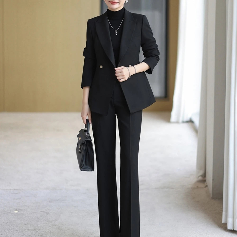 Luxury Customized Women Suits Set Slim Fit Fashion Commuting Style Formal Attire Elegant High-End Workplace Two-Piece Blazer