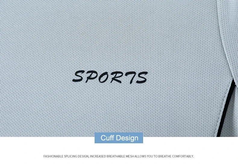 Men's Running Set Summer Quick Drying Sweat-absorbing Short Sleeved T-shirt Shorts Sports Suit Two-piece Set Men