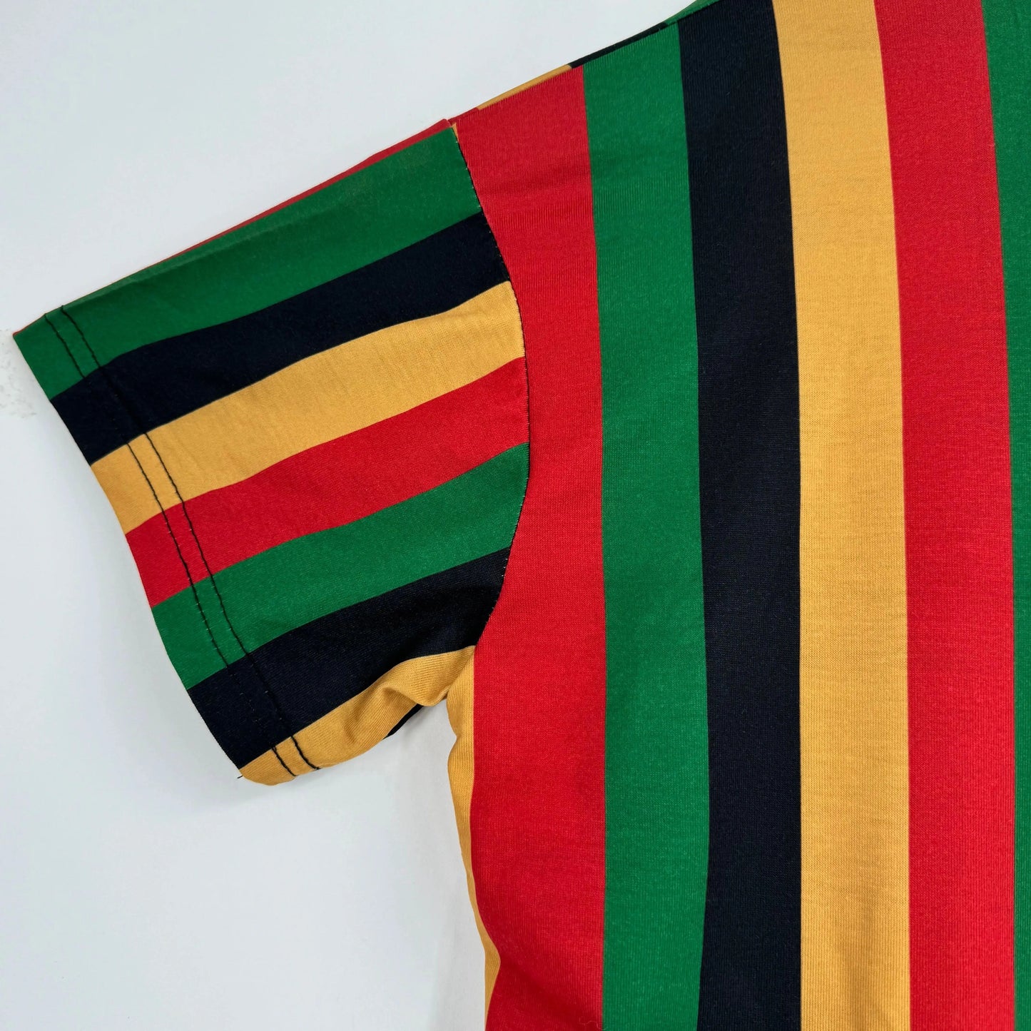 Large size casual and fashionable style stripes women's multi-color digital letter printing short-sleeved V-neck loose fit comfo