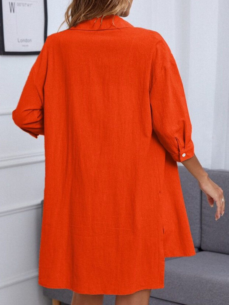 Women’s Casual 2 Piece Outfits Fashion Short Sleeve Button Down Oversized Shirt Shorts Set Loungewear