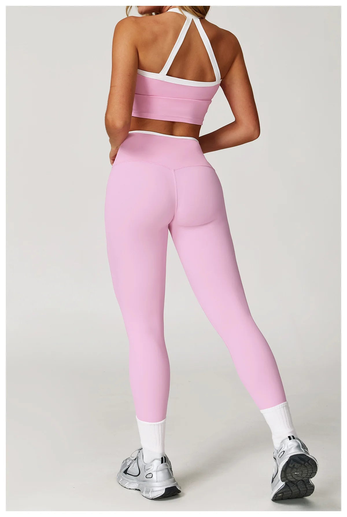 Women Tracksuit 2PCS Yoga Set Nude Feeling Workout Sets Gym Clothes Push Up Fitness Running Sportwear Sport Bra Leggings Suit