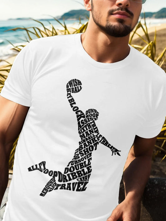 Men's short sleeved printed cotton T-shirt, round neck, comfortable and breathable, summer casual short sleeved top