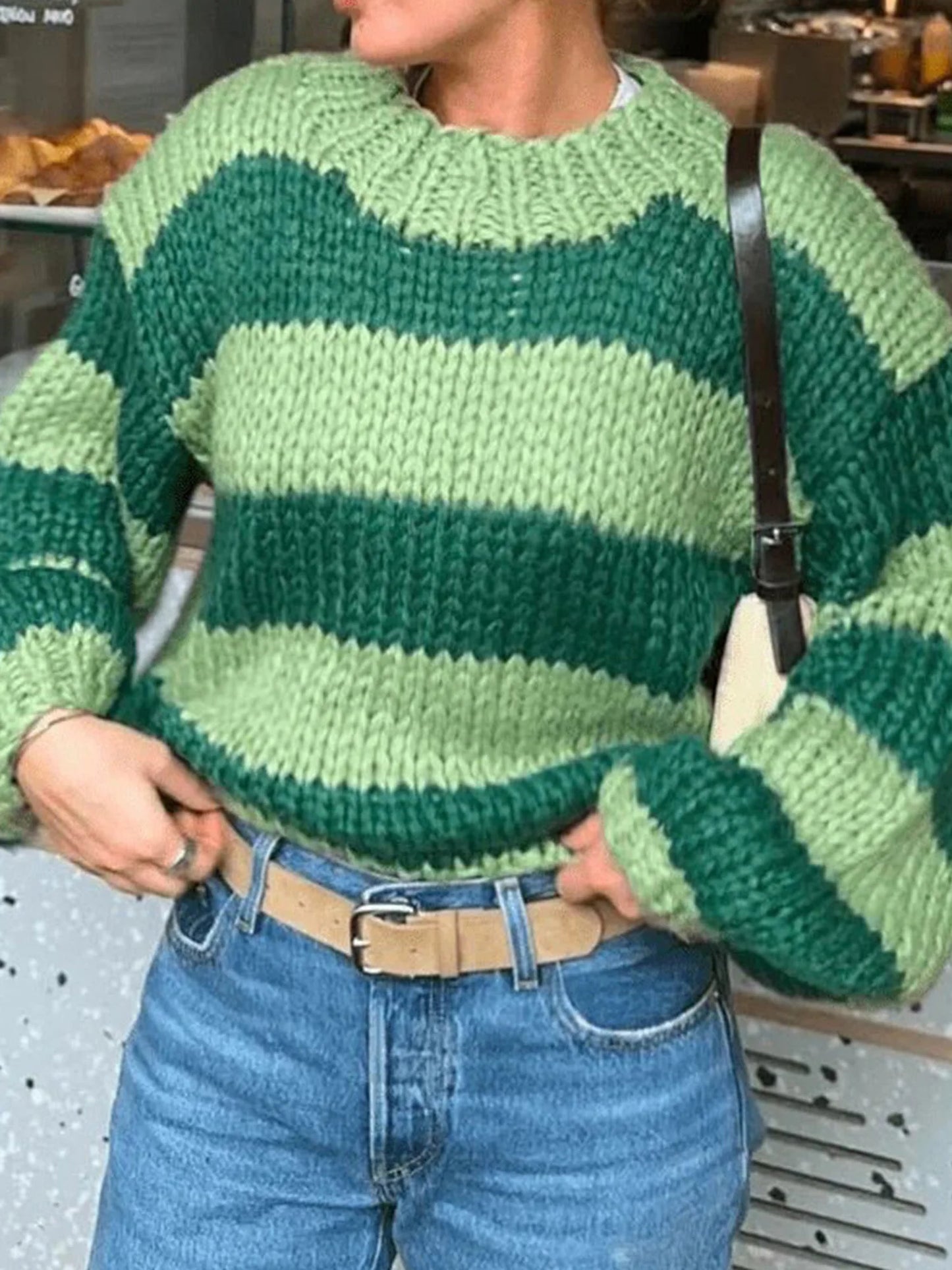 Women s Cozy Cable Knit Pullover Sweater with Turtleneck and Ribbed Trim for Fall Winter Fashion Style