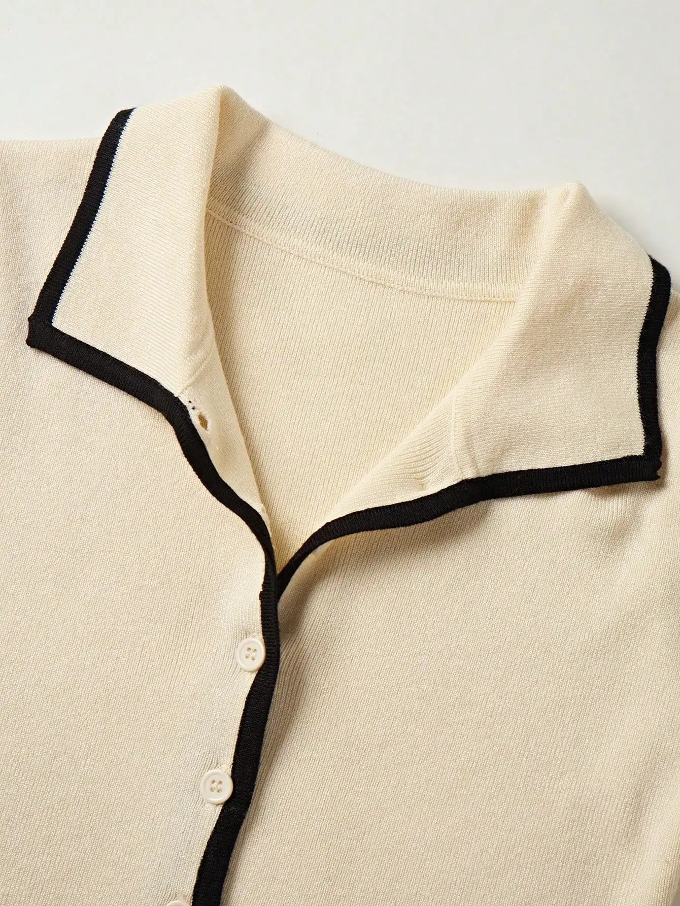 Women's Two-Piece Crop Top & Pencil Mini Skirt Set - Short Sleeve Button Shirt with Bodycon Skirt Outfits