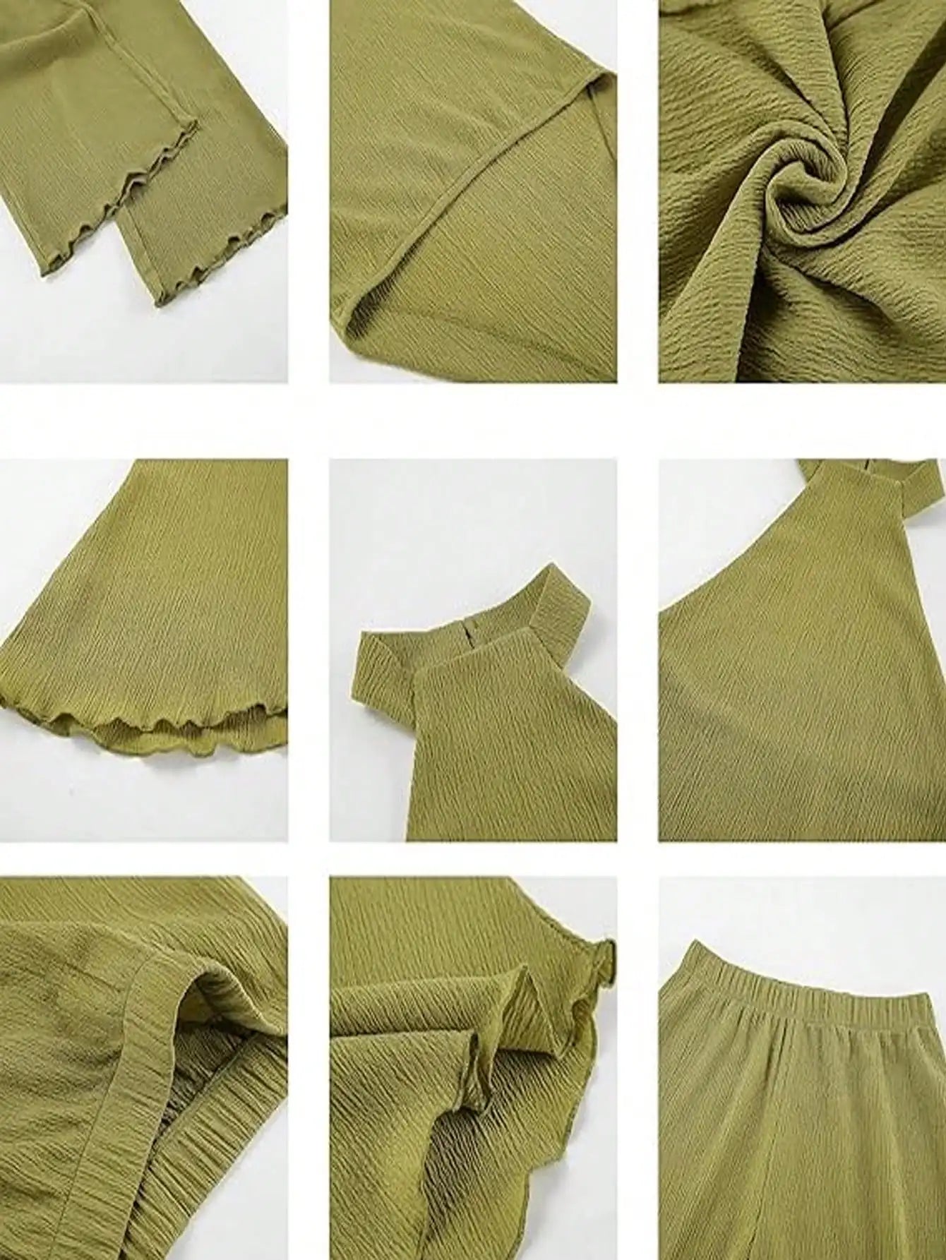 Women's Boho Office Suit 2025 Loose Blouse & High Waist Wide Leg Pleated Pants Casual Elegant Workwear Set