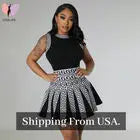 Women Sexy Classic Patchwork Knitted High Stretchy Sleeveless Summer Casual Dress